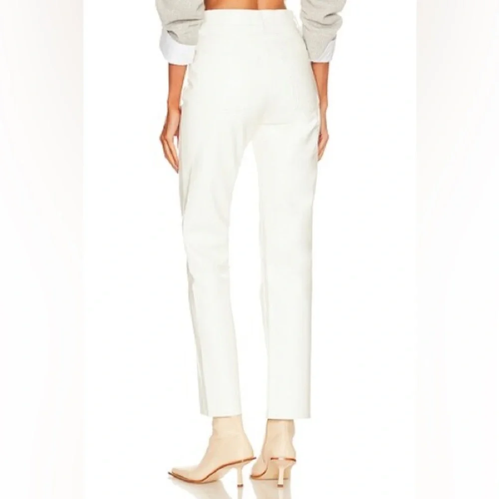 AGOLDIE  White faux Leather Pants - Picture 5 of 7